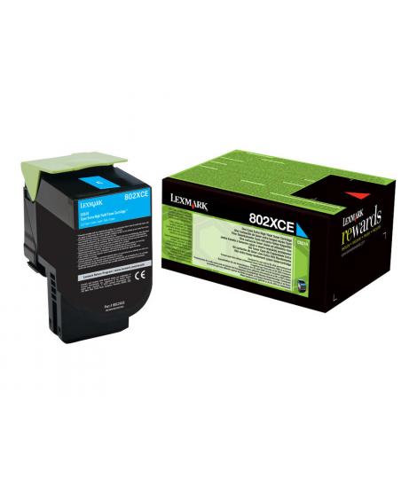 Lexmark CX510 Cyan Cartucho de Toner Original - 80C2XC0/80C2XCE/802XC