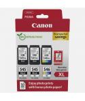 Canon PG-545XL/CL-546XL Multipack de 3 Cartuchos de Tinta Originales + 50 Hojas de Papel Fotografico - 8286B015