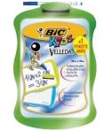 Bic Velleda Kids Pizarra Escolar Blanca y Milimetrada + 1 Marcador Velleda Azul + 1 Borrador - Dimensiones: 20x30cm - Colores Al