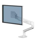 Fellowes Tallo Brazo para Monitor Individual - Hasta 9kg - Ajustable con Muelle de Gas - Color Blanco