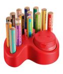 Stabilo Set de Mesa Woddy 3 en 1 15 Lapices de Colores + Sacapuntas con Deposito - 10x Woody 3 en 1, 2x Woody 3 en 1 Pastel, 3x 