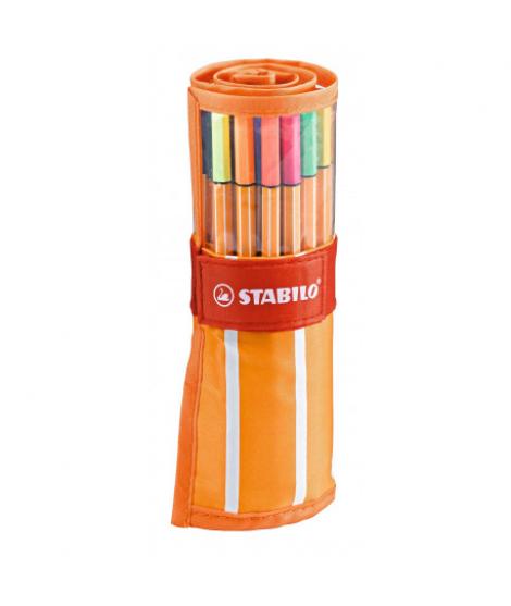 Stabilo Point 88 Pack de 30 Rotulador de Punta Fina de Fibra - Trazo de 0.4mm. - Tinta con Base de Agua - Apto para Reglas y Pla