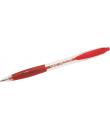 Bic Atlantis Classic Boligrafo Retractil - Punta de 1mm - Cuerpo Transparente con Grip - Color Rojo