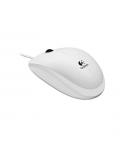 Logitech B100 Raton USB 800dpi - 3 Botones - Uso Ambidiestro - Cable de 1.80m - Color Blanco