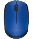 Logitech M171 Raton Inalambrico 1000dpi - 3 Botones - Uso Ambidiestro - Color Azul