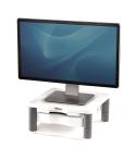 Fellowes Soporte para Monitor Plus - Ajustable en 5 Alturas - Cajon de Almacenamiento - Hasta 36kg - Color Gris