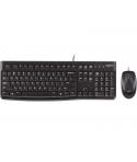 Logitech MK120 Pack USB Teclado + Raton 1000dpi 3 Botones - Uso Ambidiestro - Color Negro