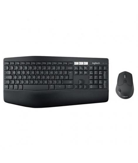 Logitech MK850 Performance Pack Inalambrico USB Teclado con Reposamuñecas + Raton 1000dpi 7 Botones - Uso Diestro - Color Negro