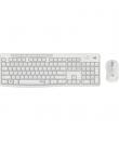 Logitech MK295 Pack Inalambrico Teclado + Raton 1000dpi 3 Botones - Teclas y Botones Silenciosos - Uso Ambidiestro - Color Blanc