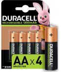 Duracell Pack de 4 Pilas Recargables NiHM AA LR6 1.2V 1300mAh Precargadas