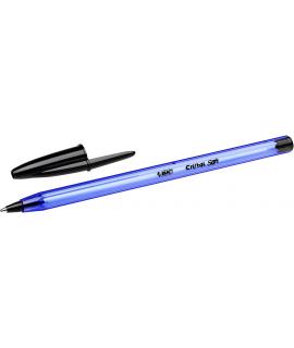 Bic Cristal Soft Boligrafos de Bola - Punta Media de 1.2mm - Trazo 0.45mm - Escritura mas Fluida - Color Negro