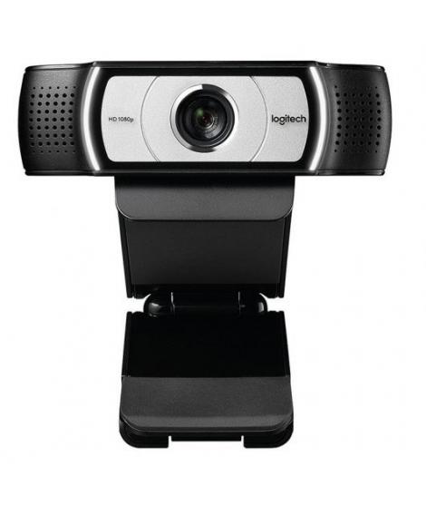 Logitech C930e Webcam HD 1080p - USB 2.0 - Microfonos Integrados - Enfoque Automatico - Angulo de Vision 90º - Color Negro/Plata