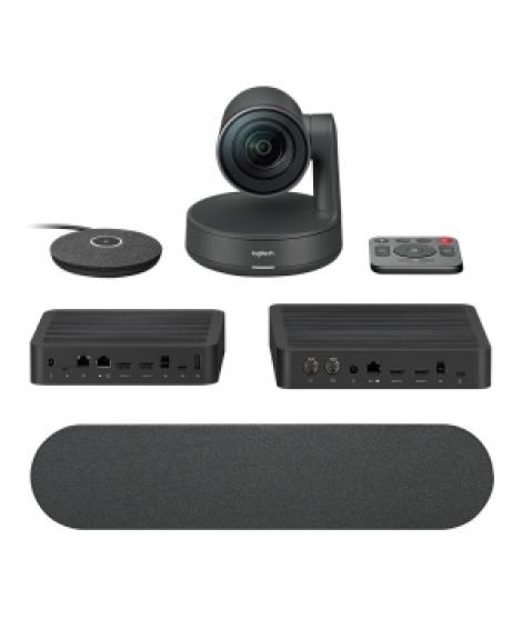 Logitech Rally Kit de Videoconferencias Camara PTZ Ultra HD 4K USB-C 3.0 - Altavoz con Cancelacion de Eco - Microfono con