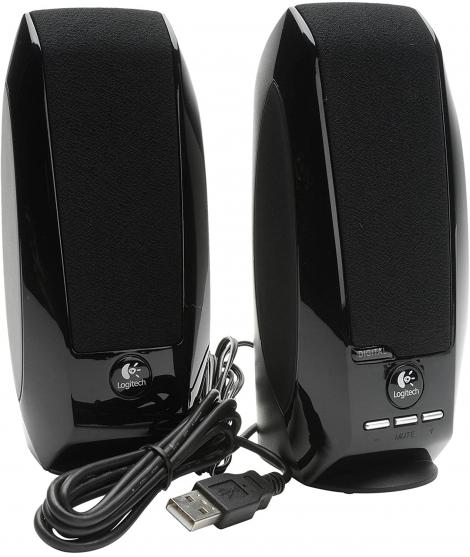 Logitech S150 Altavoces USB 2.0 1.2W - Cable de 1.20m - Color Negro