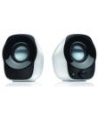 Logitech Z120 Altavoces USB 2.0 1.2W - Tamaño Compacto - Entrada Jack 3.5mm - Color Blanco/Negro