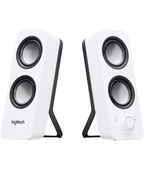 Logitech Z200 Altavoces Mutimedia Estereo 10W - Entrada Jack 3.5mm - Cable de 1.80m - Color Blanco