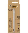 Bic Cristal Re´new Pack de Boligrafo Recargable de Bola + 2 Recambios - Punta Redonda de 1.0mm - Trazo 0.32mm - Tinta con Base d