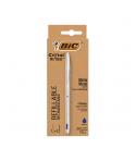 Bic Cristal Re´new Pack de Boligrafo Recargable de Bola + 2 Recambios - Punta Redonda de 1.0mm - Trazo 0.32mm - Tinta con Base d