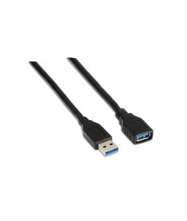 Aisens Cable Extension USB 3.0 - Tipo A Macho a A Hembra - 2.0m - Color Negro