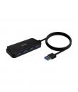 Aisens Hub USB 3.0 - Tipo A/M-4X Tipo A/H - 60cm - Color Negro