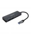 Aisens Hub USB 3.2 Gen1 5G USB-A - USB-A/M-2xUSB-C/H-2xUSB-A/H - 15cm - Color Gris