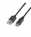 Aisens Cable USB Tipo C a USB A 2.0 - Carga Rapida - 0.5m - Color Negro