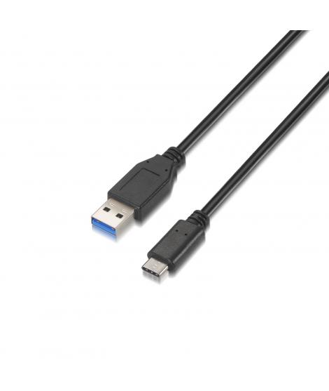 Aisens Cable USB 3.1 Gen2 10Gbps 3A - Tipo USB-C/M-A Macho - 1.0m - Color Negro