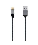 Aisens Cable USB 3.1 GEN2 Aluminio 10GBPS 3A - TIPOUSB-C/M-A/M - 2.0M - Color Gris