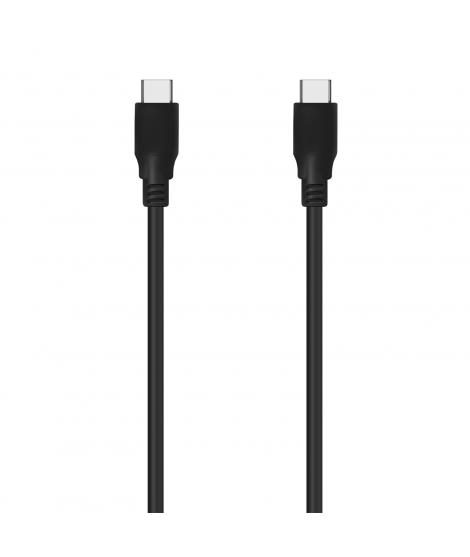 Aisens Cable USB 3.2 GEN2X2 20GBPS 8K@30Hz 5A 100W E-Marker - Tipo USB-C/M-USB-C/M - 0.6m - Color Negro