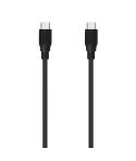 Aisens Cable USB 3.2 GEN2X2 20GBPS 8K@30Hz 5A 100W E-Marker - Tipo USB-C/M-USB-C/M - 0.6m - Color Negro