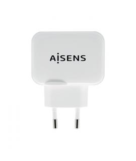 Aisens Cargador USB 17W 5V/3.4A - 2xUSB con Control AI - Color Blanco