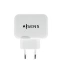 Aisens Cargador USB 17W 5V/3.4A - 2xUSB con Control AI - Color Blanco