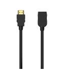 Aisens Cable HDMI V2.0 Prolongador Premium Alta Velocidad  HEC 4K@60HZ 18GBPS - AM-AH - 2.0M - Color Negro