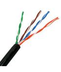 Aisens Cable de Red Exterior Impermeable RJ45 Cat.5e UTP Rigido AWG24 - Bobina de 305m - Resistente a Rayos Ultravioleta para la