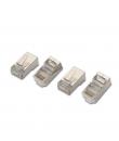 Aisens Pack de 10 Conectores RJ45 8 Hilos FTP Cat.6 AWG24 - Color Plata