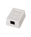 Aisens Roseta de Superficie RJ45 Cat.6 UTP 1 Toma - Color Blanco