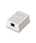 Aisens Roseta de Superficie RJ45 Cat.6 FTP 1 Toma - Color Blanco