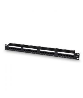 Aisens Patch Panel de 24 Puertos RJ45 Cat.6 UTP - 19" 1U Dual IDC - Color Negro