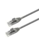 Aisens Cable de Red Latiguillo RJ45 LSZH Cat.6A 500 MHZ UTP AWG24 - 1m - Libre de Halogenos - 10 Gigabit/s - Color Gris