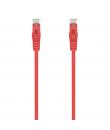 Aisens Cable de Red Latiguillo RJ45 LSZH CAT.6A 500 MHZ UTP AWG24 - 25CM - Color Rojo