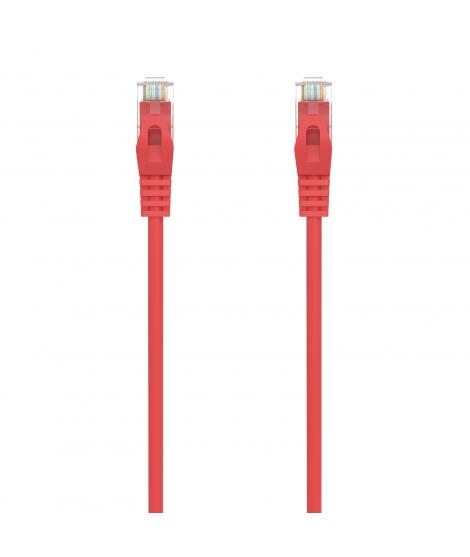 Aisens Cable de Red Latiguillo RJ45 LSZH CAT.6A 500 MHZ UTP AWG24 - 25CM - Color Rojo