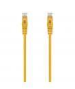 Aisens Cable de Red Latiguillo RJ45 LSZH CAT.6A 500 MHZ UTP AWG24 - 25CM - Color Amarillo