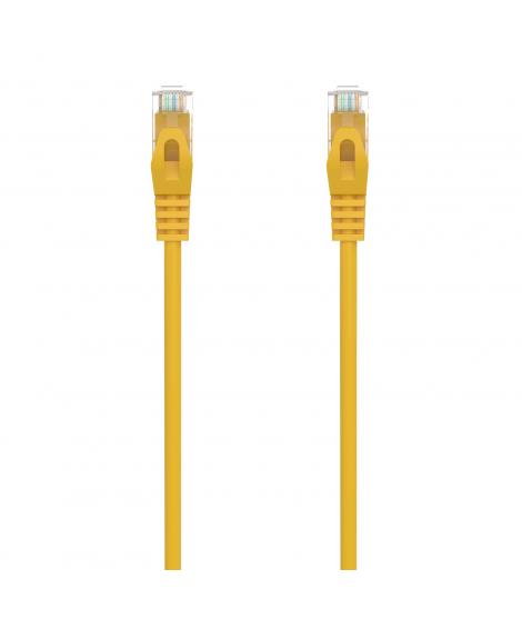 Aisens Cable de Red Latiguillo RJ45 LSZH CAT.6A 500 MHZ UTP AWG24 - 25CM - Color Amarillo