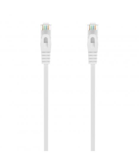 Aisens Cable de Red Latiguillo RJ45 LSZH CAT.6A 500 MHZ UTP AWG24 - 25CM - Color Blanco