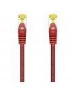 Aisens Cable de Red Latiguillo RJ45 LSZH Cat.7 600 MHz S/FTP PIMF AWG26 - 1.0M - Color Rojo