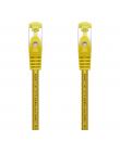 Aisens Cable de Red Latiguillo RJ45 LSZH Cat.7 600 MHz S/FTP PIMF AWG26 - 25cm - Color Amarillo