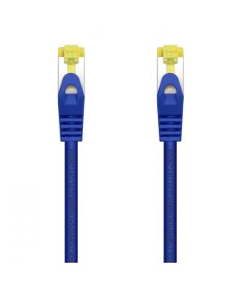 Aisens Cable de Red Latiguillo RJ45 LSZH Cat.7 600 MHz S/FTP PIMF AWG26 - 25cm - Color Azul