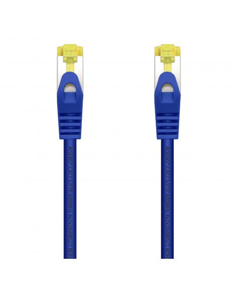 Aisens Cable de Red Latiguillo RJ45 LSZH Cat.7 600 MHz S/FTP PIMF AWG26 - 0.5M - Color Azul