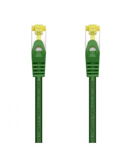 Aisens Cable de Red Latiguillo RJ45 LSZH Cat.7 600 MHz S/FTP PIMF AWG26 - 0.5M - Color Verde