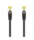 Aisens Cable de Red Latiguillo RJ45 LSZH Cat.7 600 MHz S/FTP PIMF AWG26 - 25cm - Color Negro